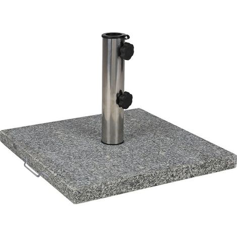 Sonnenschirmständer 30kg Granit Edelstahl Schirmständer Schirmfuß Schirmhalter (1/4)