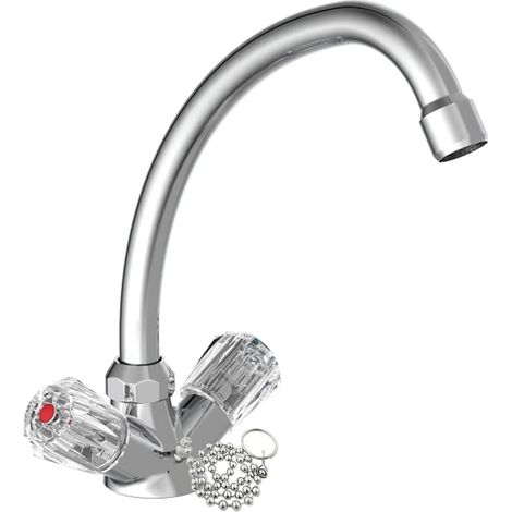 Waschtischarmatur mit 2 Griffen BRILLANT Chrom SCHÜTTE (1/4)