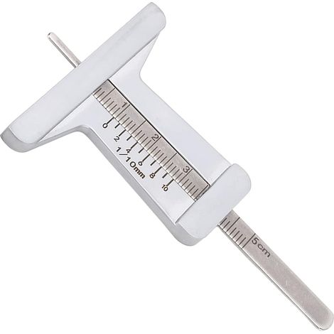 Pied à Coulisse de Profondeur, 0 à 50 Mm, Jauge Micrométrique, Outil de Mesure, Mètre de Profondeur en Acier Inoxydable