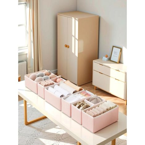 Sistema di organizzazione dell'archiviazione dell'organizzatore Set Rosa