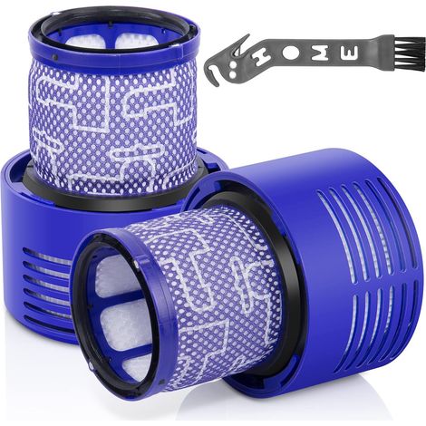 Lot de 2 filtres V10 pour aspirateur Dyson V10 Cyclone Series, V10 Absolute, V10 Animal, V10 Total Clean, SV12, remplacement de la pièce  DY-969082-01 (1/5)