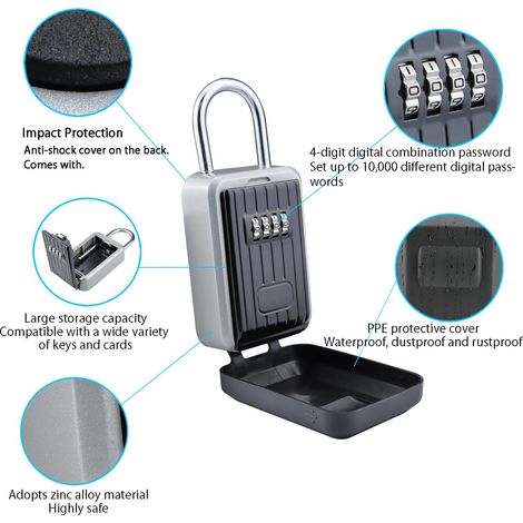 Cadenas à Code 8 Chiffres – Alliage De Zinc, Antivol Pour Bagages, Aftermarket