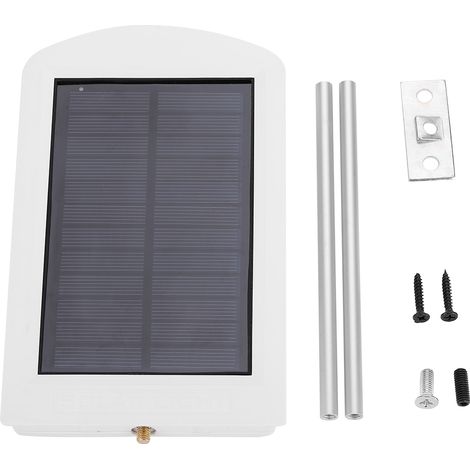 Lampe Murale Solaire Extérieure - 15 LED - Capteur de Luminosité Intégré - Pour Jardin Cour Rue - 1 Pièce (1/5)