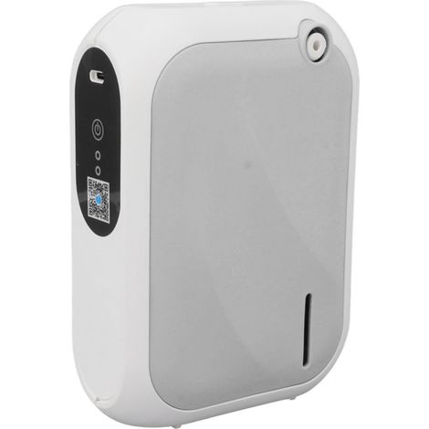 XS105 200 m³ Luftbefeuchter mit Aromatherapie, Timer, App-Steuerung, Bluetooth, 140 ml Tankinhalt, USB-Anschluss, Wand- oder Tischmontage, integrierter Akku, Grau, für Hotels (1/5)