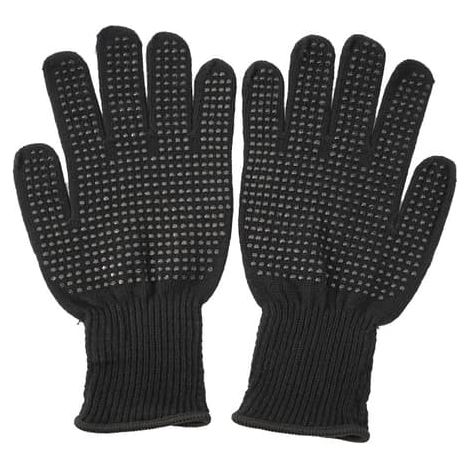 paire de gants résistants à la chaleur, lisseur à picots en silicone, fer à friser (1/5)