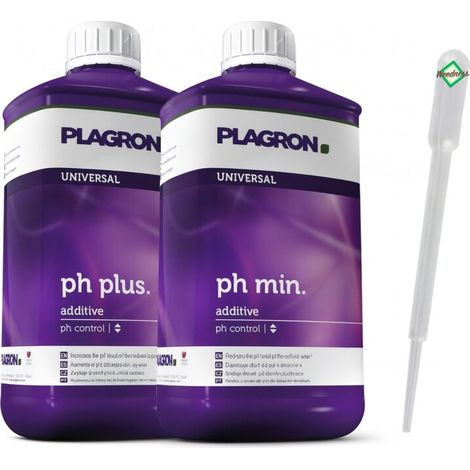 Plagron pH Set pH Regulierungsset Wasserpflege Nährlösung Pflanzen (1/5)