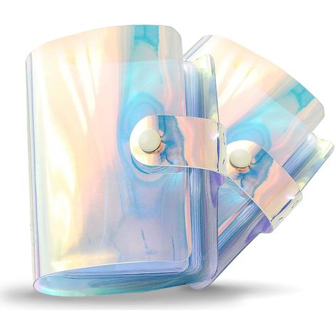 Lot de 2 albums photo, 36 pochettes PVC, design laser, pour Polaroid 5x7,5cm, rangement cartes collection (1/5)