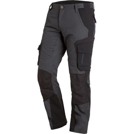 Pantalón de trabajo Florian, Talla 52, antracita/negro