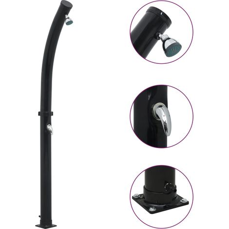 Solardusche Schwarz 214 cm 20 L