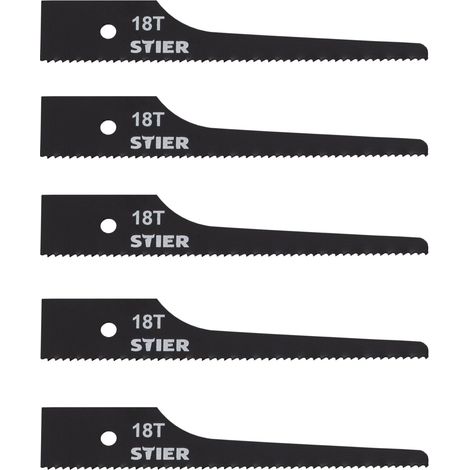 STIER Stichsägeblatt für STS-100 18 Zähne 5 Stk (1/4)