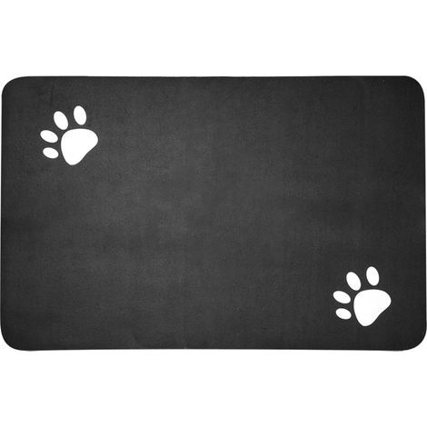 Tapis Chat Gamelle Absorbant,40 × 60 cm Tapis pour Gamelle Chien Antidérapant,Tapis Gamelle Chien de Diatomée,Séchage Rapide Tapis Absorbant pour Gamelle Chat (1/5)