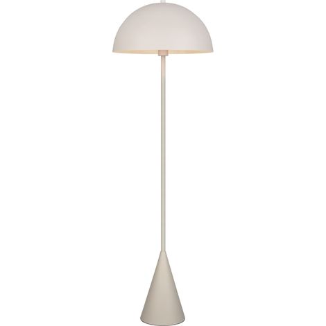 Lampadaire design, Lampadaire rond en métal Alfie Gris en Metal, TRIO (1/5)