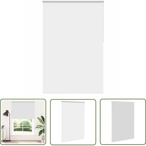vidaXL Verdunkelungsrollo Weiß 150x230cm Stoffbreite 146,6cm Polyester (1/5)