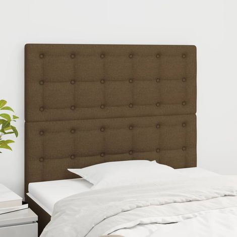 Kopfteil Dunkelbraun 80x5x118/128 cm Stoff (1/5)