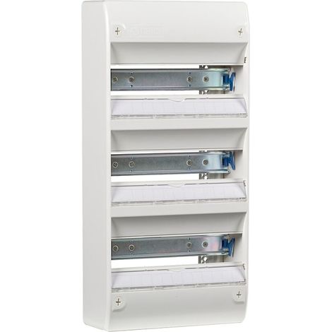 Coffret électrique nu 3 rangées 39 modules – Installation en saillie – IP30 – Température d'utilisation -5°C à +60°C – Nalto