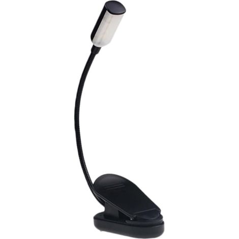 ORFOFE Lampe de Lecture à Pince LED Rechargeable USB 600ma Noire (1/5)