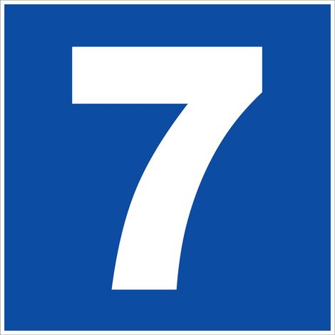 N°7 - 200x200mm - Rigide Bleu - 4220727