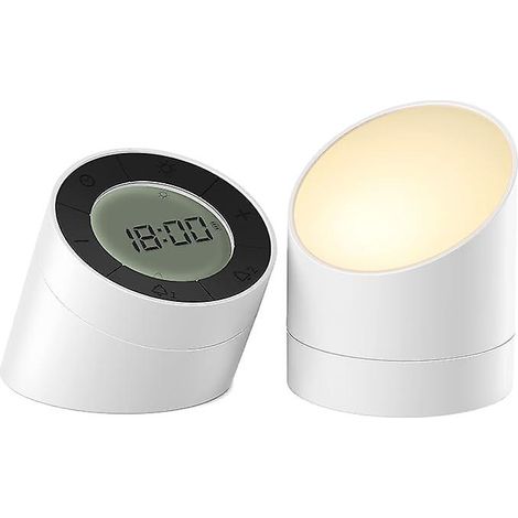 Réveil numérique créatif avec veilleuse intégrée, petit réveil lumineux, fonction snooze (1/5)