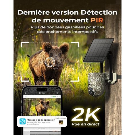 4G LTE Caméra de Chasse Solaire avec Carte SIM (1/4)