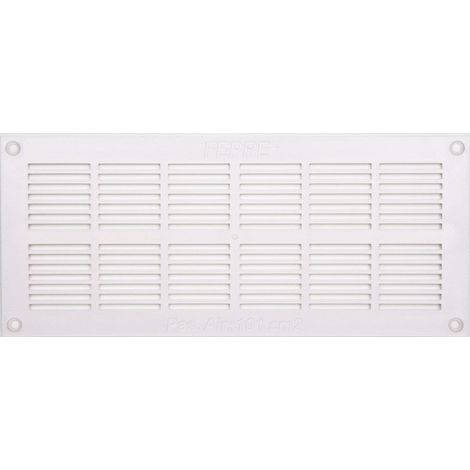 Grille d'aération abs naturel, L.11 x l.25.5 cm