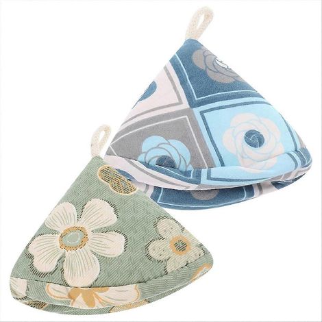 Pot couvercle chaleur Insulation pot poignée couvercle pot Ear couvercle bleu et (1/5)