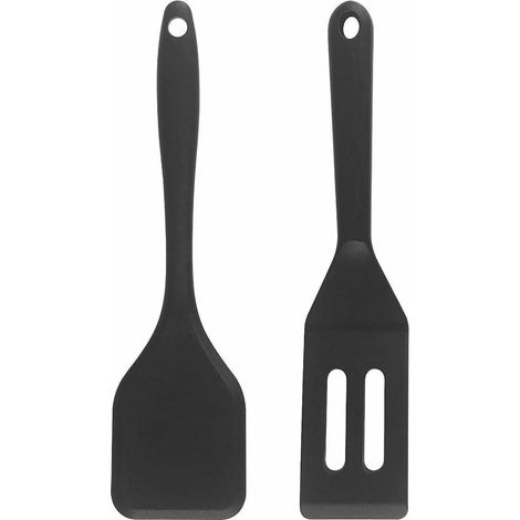 2er Set Silikon Pfannenwender, Mini Spatula, Antihaft, Hitzebeständig bis 230°C