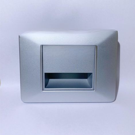 TRADE SHOP - Segnapasso Led Da Incasso Grigio 1.6w Luce Calda -