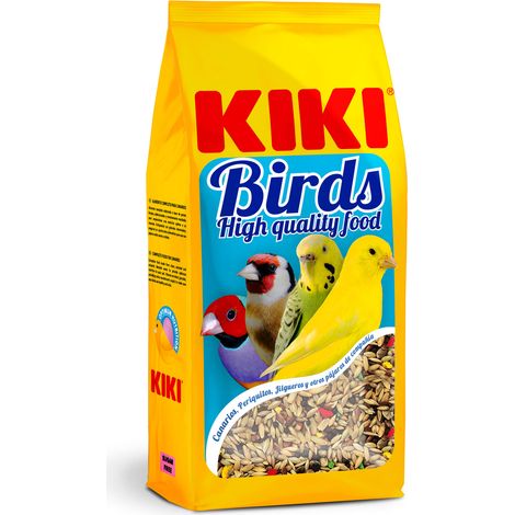 Kiki Canarios Sin Avena Con Vitaminas - Alimento Completo para Canarios, Periquitos, Jilgueros y otros Pajaros de Compañia - 5 Kg