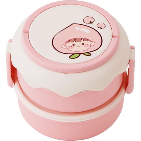 Sac à lunch empilable avec poignée, idéal pour organiser ses repas au travail, à l'école, en pique-nique ou en voyage.-AquaForge (1/5)