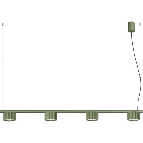 Lampadari AURA verde oliva 122x208x10cm Alluminio Sollux (1/5)