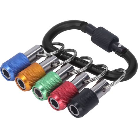 Magnetischer Schnellwechsel-Bithalter für Schraubendreher, 1/4-Zoll-Sechskantverlängerung mit 5 farbigen Einsätzen, ergonomischer Griff, Mehrzweckwerkzeug (1/5)
