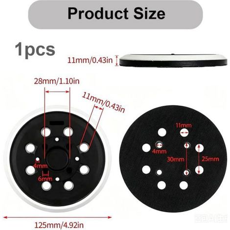 Plateau de ponçage 125 mm - 1 pièce - Mousse dureté moyenne - 8 trous aspiration - Pour ponceuses exc DVD INTERACTIF - DVD EDUCATIF (1/5)