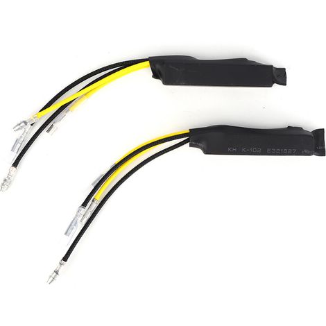 Lot de 2 résistances LED 12 V CC 21 W, décodeur sans erreur, fil unilatéral pour clignotants de moto
