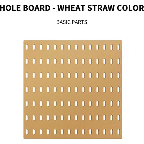 Panneau Perforé - 28 x 28 cm - Pour Organisation Murale ou Sur Table - En Plastique Résistant - Compatible Accessoires Standard - 1 Pièce (1/3)