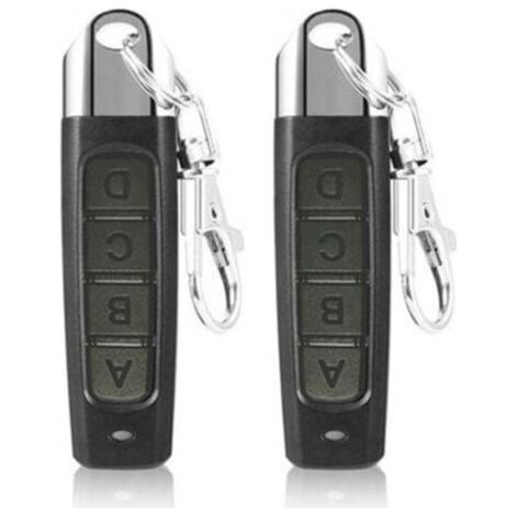 Ouvre-serrure pour maison et magasin 433 MHz 2 articles, duplicateur d'alarme de voiture, télécommande universelle pour porte de garage et volets roulants boutons ABCD (1/4)