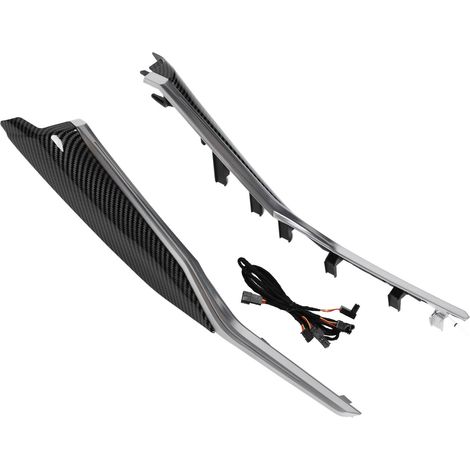 Dioche Dekorative Mittelkonsolenleisten, Mittelkonsolen-LED-Ambientebeleuchtung Chrom Präzise Passform für G20 G22 G23 G26 G80 M4 G82 G83 (Kohlefaser).