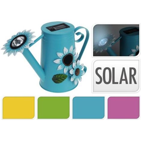 IMPORTACION regadera solar 31x16x20 cm surtida , Regadera Solar 31 x 16 x 20
-Preciosa y original lámpara solar en forma de regadera con un girasol. Decoración de cocina ideal, tam (1/2)