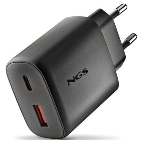 Cargador de Pared GaN NGS Era 45W/ 1xUSB Tipo-C/ 1xUSB/ 45W
