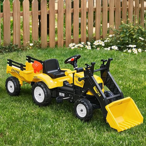 Voiture électrique pour enfant coloris jaune 167 x 41 x 52 cm (1/5)