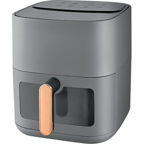Friggitrice ad aria intelligente 10 L – Vasca in vetro trasparente senza rivestimento antiaderente, non necessita di girare gli alimenti – Forno multifunzione per frittura sana, cottura, arrostimento 