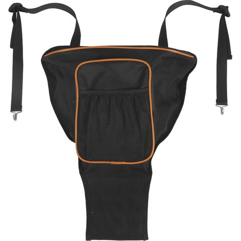 Sacoche centrale de rangement pour siège de VTT Polaris Razor 570 800 S 900 1000 XP Noir + Orange (1/5)