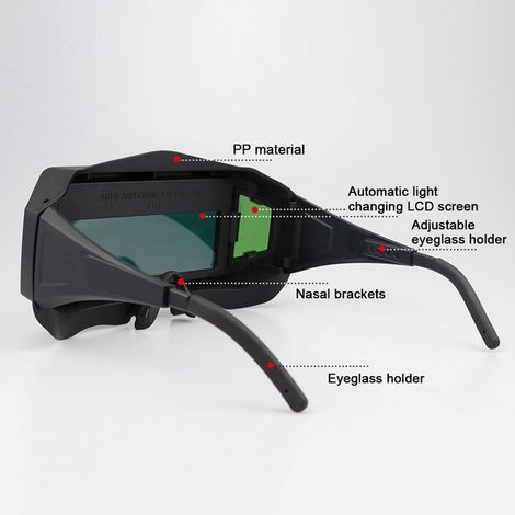 Welding goggles, professional safety glasses for men, for cutting and grinding (1/5)