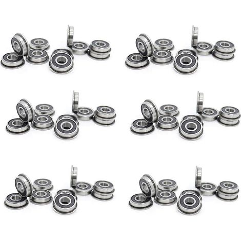 60 Stück F695-2RS Lager 5x13x4mm Flansch-Miniatur-Rillenkugellager F695RS für VORON Mobius 2/3 3D-Drucker (1/5)