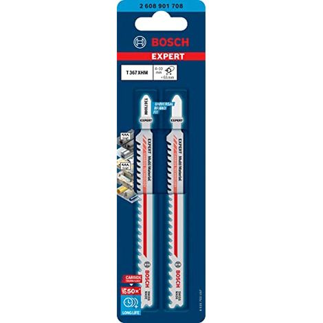 Bosch Expert Multi Material T 367 XHM hoja de sierra de calar plata