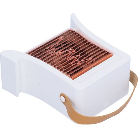 Tragbarer LED-Luftbefeuchter-Ventilator mit USB-Ladefunktion, geeignet für Wohn- und Esszimmer, Weiß (1/5)