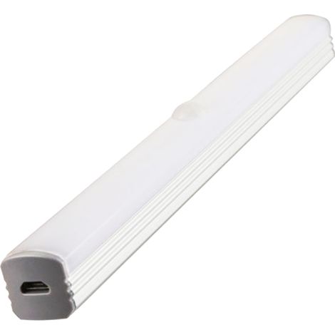 Éclairage sous meuble LED à détecteur de mouvement, lampe adhésive à faire soi-même, veilleuse magnétique murale USB pour placards, cuisine et escaliers, 3 modes d'éclairage (1/5)