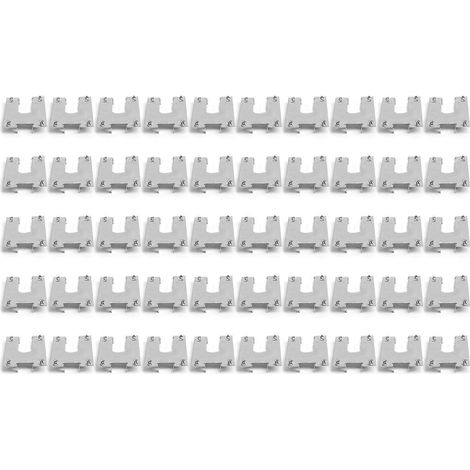 50 rondelles conductrices pour la mise à la terre des panneaux solaires photovoltaïques, avec joint et serre-câble. (1/5)