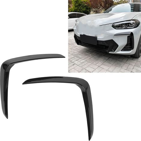 Frontstoßstangen-Canards in Hochglanzschwarz (ein Paar, links und rechts) für BMW X3 G01 X4 G02 LCI M Sport 2021+ (ZST-419) (übergroß) (1/5)