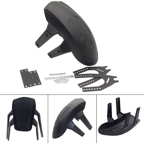Robuster Motorrad-Hinterrad-Spritzschutz, schwarz