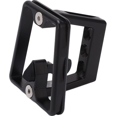 Support avant vélo noir en aluminium 3 trous pour porte-bagages Brompton Dahon, fixation avant vélo pliant, accessoire vélo urbain. (1/5)